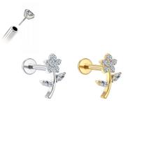 Piercing Flor Push Pin Sem Rosca Aço Cirúrgico Ouro PVD CorDouradoTamanho6mm P Piercing Flor Push Pin Sem Rosca Aço Cirúrgico Ouro PVD CorDouradoTamanho6mm P