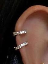 Piercing Hélix argolinha Clicker 6mm Cartilagem Orelha banhado - Dourado