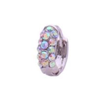 Piercing Hélix Cartilagem Orelha Argolinha Clicker Strass Boreal Furta Cor 6mm