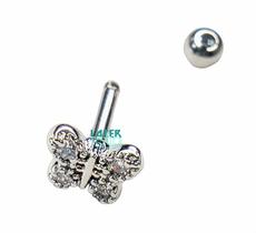 Piercing Helix De Orelha Tragus Aço Com Zirconia Piercing Helix De Orelha Tragus Aço Com Zirconia