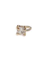Piercing Iris Fake Encaixe Com Pedra Cristal- Folheado A Ouro18k