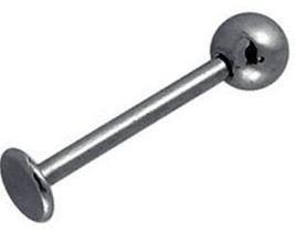 Piercing Labret 1.2mm em Aço Inoxidável