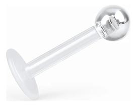 Piercing Labret Bioflex Antialérgico para Hélix e Orelha 8mm