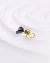 Piercing Labret com Barrinha Lisa em Titânio - Joia Minimalista para Perfurações Auriculares