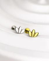 Piercing Labret com Mini Lotus em Titânio - Joia para Perfurações Auriculares