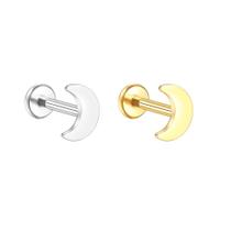 Piercing Labret Lua Rosca Interna Aço Cirúrgico Ouro PVD Cor:DouradoTamanho:6mm (P) Piercing Labret Lua Rosca Interna Aço Cirúrgico Ouro PVD Cor:DouradoTamanho:6mm (P)