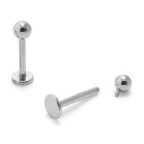Piercing Labret Titânio Rosca Interna