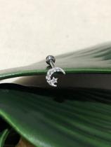 Piercing Lua Estrela haste em Prata 925 Piercing Lua Estrela haste em Prata 925