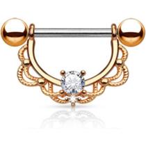 Piercing Mamilo Aço Cirúrgico Shield 1.6mm Rose Gold Par Dourado 2 Unidades 1 Par Presente Piercing Mamilo Aço Cirúrgico Shield 1.6mm Rose Gold Par Dourado 2 Unidades 1 Par Presente