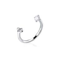 Piercing Mamilo Cartilagem Ferradura Aço Cirurgico zircônia Piercing Mamilo Cartilagem Ferradura Aço Cirurgico zircônia