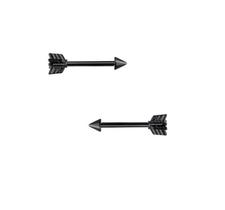 Piercing mamilo modelo flecha titânio 27 mm Preto Piercing mamilo modelo flecha titânio 27 mm Preto