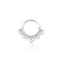 Piercing Mandala 7mm em Prata925 Helix, Septo e Daith