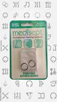 Piercing medisept argola dobravel 1.2x9.8mm - ms-12 prateado Piercing medisept argola dobravel 1.2x9.8mm - ms-12 prateado