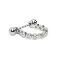 Piercing Meia Argola com 10 pedras Zircônias para Hélix Piercing Meia Argola com 10 pedras Zircônias para Hélix