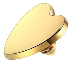 Piercing Microdermal Dourado Coração 4mm Topo Piercing Microdermal Dourado Coração 4mm Topo