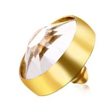 Piercing Microdermal Dourado Ou Prata Pedra 4 Mm Topo Piercing Microdermal Dourado Ou Prata Pedra 4 Mm Topo