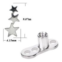 Piercing Microdermal Trio De Estrela Base + Topo Piercing Microdermal Trio De Estrela Base + Topo