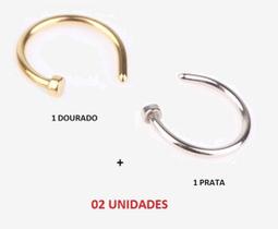 Piercing Nariz Argola Falso Fake - 2 Pretos