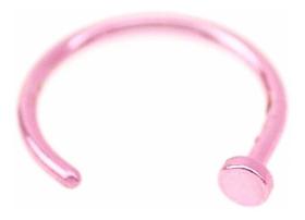 Piercing Nariz Argola Falso Fake Dourado Prata Preto Rosa