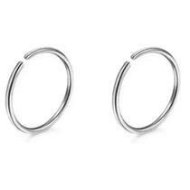 Piercing Nariz Argola Pressão Antialérgico - Kit 2 Unidades