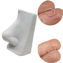 Piercing Nariz Argola Trançada em Prata 925 Piercing Nariz Argola Trançada em Prata 925