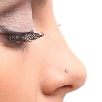 Piercing Nariz Em Ouro 18k Nostril Com Pedra Zircônia 1mm Ponto Luz Piercing Nariz Em Ouro 18k Nostril Com Pedra Zircônia 1mm Ponto Luz