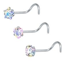 Piercing Nariz Nostril Estrela Coração Pedra Furtacor