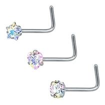 Piercing Nariz Nostril Estrela Pedra Zirconia 3mm Furtacor