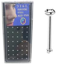 Piercing nariz Ponto De Luz Aço Cirúrgico 316L 40 Unidades - PLB Piercing nariz Ponto De Luz Aço Cirúrgico 316L 40 Unidades - PLB