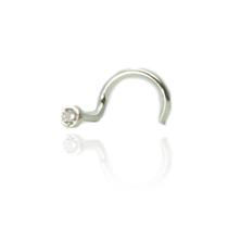 Piercing Nariz Prata Legitima 925 Pedra Zirconia