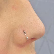 Piercing Nariz Septo Prata 925 Legítima Argolinha 10mm Helix