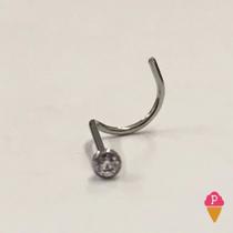 Piercing Nostril com Pedra de Zircônia para Nariz em Aço Piercing Nostril com Pedra de Zircônia para Nariz em Aço