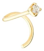 Piercing Nostril De Nariz Ouro 18k 750 Ponto De Luz Zirconia Piercing Nostril De Nariz Ouro 18k 750 Ponto De Luz Zirconia
