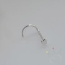 Piercing Nostril (Nariz) coração liso 1,5mm PP - Prata Piercing Nostril (Nariz) coração liso 1,5mm PP - Prata