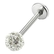 Piercing Orelha Aço 316l Tragus Strass