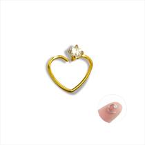 Piercing Orelha Argola Coração Helix Daith De Aço Cirúrgico Piercing Orelha Argola Coração Helix Daith De Aço Cirúrgico