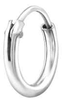 Piercing Orelha Cartilagem Prata 925 8Mm Argola Mas83