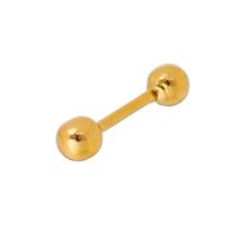 Piercing Orelha Tragus Cartilagem Helix Ouro 18k Bola Piercing Orelha Tragus Cartilagem Helix Ouro 18k Bola