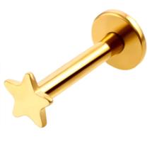 Piercing Orelha Tragus Labret Aço Cirúrgico Estrela Piercing Orelha Tragus Labret Aço Cirúrgico Estrela