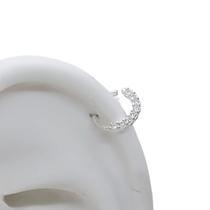 Piercing Para Helix ou Septo Argola Cravejada em Prata 925 Legítima 7mm
