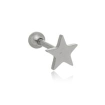 Piercing Pino Reto Estrela de Aço Inox