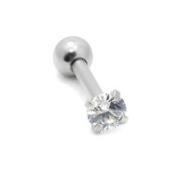 Piercing Ponto de Luz Redondo 3mm com Zircônias