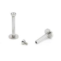 Piercing Ponto de Luz Rosca Interna com Zircônias 2mm