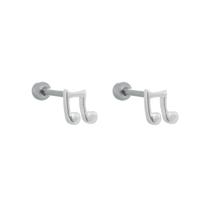Piercing prata 925 piercing para orelha de prata tragus - helix - Flat - conch