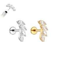 Piercing Ramo Luz Push Pin Sem Rosca Aço Cirúrgico Ouro PVD Cor:DouradoTamanho: 8mm (M) Piercing Ramo Luz Push Pin Sem Rosca Aço Cirúrgico Ouro PVD Cor:DouradoTamanho: 8mm (M)