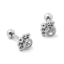 Piercing Reto Indiano com Zircônias (Mod.03)