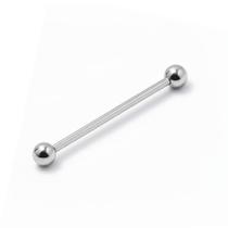 Piercing Reto Microbell 1.2mm em Aço Cirúrgico