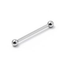 Piercing Reto Microbell 1.2mm em Aço Cirúrgico