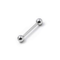 Piercing Reto Microbell 1.2mm em Aço Cirúrgico