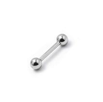 Piercing Reto Microbell 1.2mm em Aço Cirúrgico